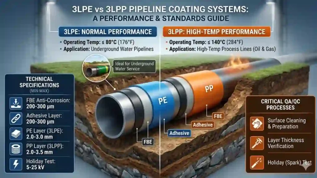 3 LPE vs 3LPP Coating System – Complete Guide for Pipeline Coating