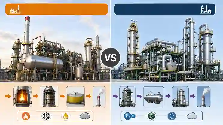 Comparison between Sulphur Recovery Unit and Tail Gas Treating Unit