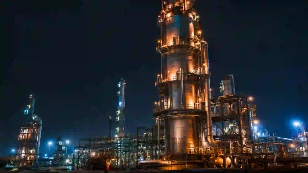 What is a VDU unit – Vacuum Distillation Unit process inside an oil refinery showing distillation column and products
